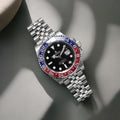 Rolex GMT Master II Pepsi Black Dial Stainless Steel Automatic Men's Watch